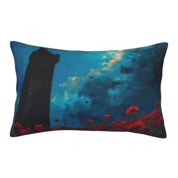 Balery Tower And Red Roses Bedding Queen Pillow Cases - Envelope Closure - Soft Brushed Microfiber Fabric - Shrinkage and Fade Resistant Pillow Cases-14"x20"