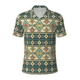 thumbnail image 1 of Balery Traditional Tribal Aztec1 Printed Men’s Short Sleeve Polo Shirt, Midweight Men's Shirt,Golf Polo shirts -, 1 of 9