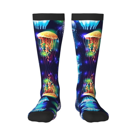 Balery Transparent Jellyfishes Fun Novelty Socks Men'S Women'S Crew Socks Funny Crazy Novelty Socks Quirky And Cool Socks
