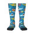 thumbnail image 1 of Balery Transportations With Cute Animals Fun Novelty Socks Men'S Women'S Crew Socks Funny Crazy Novelty Socks Quirky And Cool Socks, 1 of 9