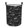 thumbnail image 1 of Balery Travel The World Round Laundry Basket with Handles Waterproof Freestanding Laundry Hamper for Clothes Toys in the Dorm and Family-Small, 1 of 8