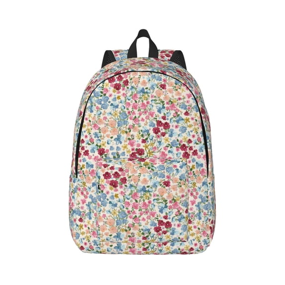 Balery Trendy Floral Design Vintage Canvas Backpack for Men and Women - Large Capacity, Durable Travel Laptop Bag for School, Work, Hiking, and Outdoor Activities