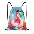thumbnail image 1 of Balery Tropical Flamingo Pool Float Pattern Drawstring Backpack Bag Sport Gym Sackpack Cinch Bags Pattern Drawstring Backpack Bag Sport Gym Sackpack Cinch Bags -Small, 1 of 6