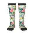 thumbnail image 1 of Balery Tropical Flowers Fun Novelty Socks Men'S Women'S Crew Socks Funny Crazy Novelty Socks Quirky And Cool Socks, 1 of 9