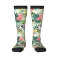 thumbnail image 1 of Balery Tropical Flowers Fun Novelty Socks Men'S Women'S Crew Socks Funny Crazy Novelty Socks Quirky And Cool Socks, 1 of 9
