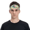 thumbnail image 1 of Balery Tropical Flowers Sports Headbands for Men,Moisture Wicking Workout Headband, Sweatband Headbands for Running,Cycling,Football, 1 of 9