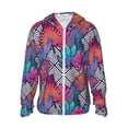 thumbnail image 1 of Balery Tropical Leaves Men's Women's UPF 50+ Sun Protection Lightweight Hoodie Performance Long Sleeve Shirt for Fishing Running-X-Large, 1 of 9