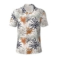 thumbnail image 1 of Balery Tropical Leaves Printed Men’s Short Sleeve Polo Shirt, Midweight Men's Shirt,Golf Polo shirts -, 1 of 9