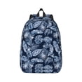 thumbnail image 1 of Balery Tropical Leaves Vintage Canvas Backpack for Men and Women - Large Capacity, Durable Travel Laptop Bag for School, Work, Hiking, and Outdoor Activities, 1 of 7