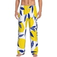 thumbnail image 1 of Balery Tropical Lemon print Men's Pajama Pants,Ultra Lightweight Pjs,Lounge Pant-Small, 1 of 9