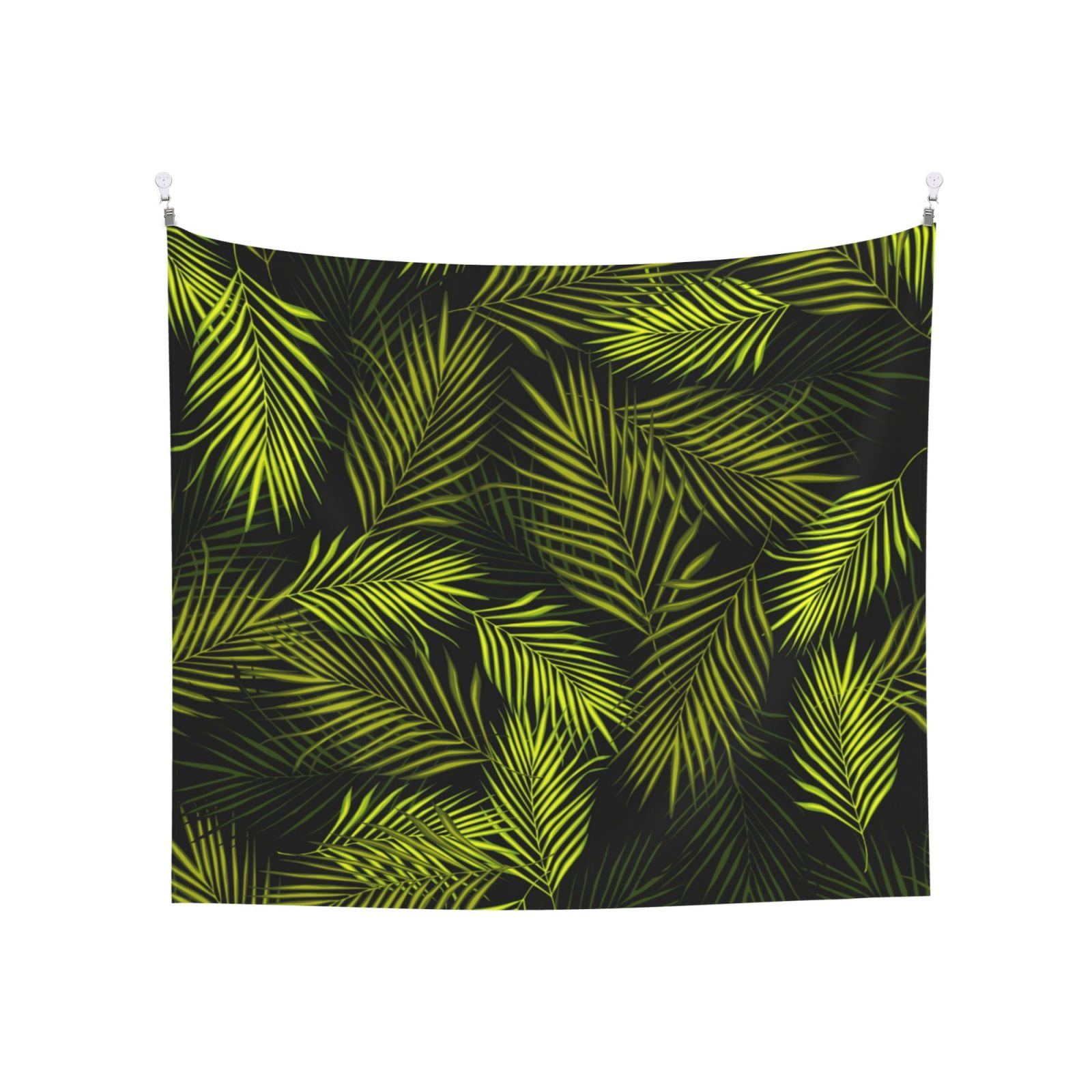 Balery Tropical Palm Leaves Fern Leaf Pattern Tapestry 60x51 Inches