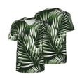 thumbnail image 1 of Balery Tropical Palm Leaves1 Baseball Jersey for Men Casual Button Down Shirts Short Sleeve Active Team Sports Uniform-Large, 1 of 9