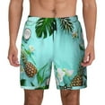thumbnail image 1 of Balery Tropical Pineapple Mens Swim Trunks Swim Shorts for Men Quick Dry Inseam Beach Shorts with Compression Liner Pocket-Medium, 1 of 9