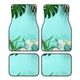 thumbnail image 1 of Balery Tropical Pineapple Pattern 4-Piece Floor Mats, Heavy-Duty Rubber Liners, Anti-Slip Design, All-Season Automotive Protection, Vehicles, Cars, Trucks, and SUVs, 1 of 5