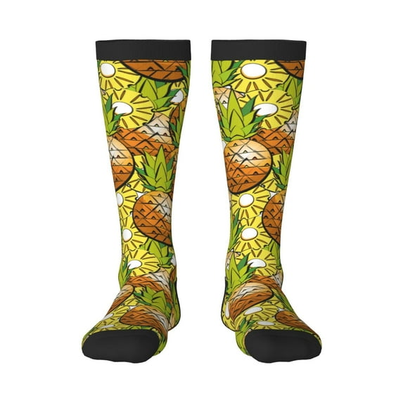 Balery Tropical Summer Fruit Fun Novelty Socks Men'S Women'S Crew Socks Funny Crazy Novelty Socks Quirky And Cool Socks