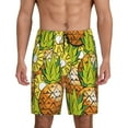 thumbnail image 1 of Balery Tropical Summer Fruit Men's Cotton Knit Pajama Shorts Waistband & Pockets,Short Pajama Pants-3X-Large, 1 of 8