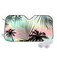 thumbnail image 1 of Balery Tropical Summer Palm Print Car Windshield Sun Shade,Windshield Sunshade for Car Pickup Truck SUV Accessories-Small, 1 of 7