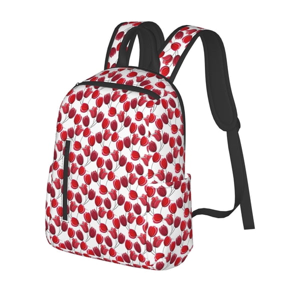 Balery Tulips Flowers Lightweight Backpack for Men and Women - Durable and Water-Resistant, Ideal for School, Work, Travel, and Everyday Use