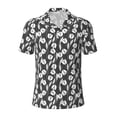 thumbnail image 1 of Balery Tulips Flowers Printed Men’s Short Sleeve Polo Shirt, Midweight Men's Shirt,Golf Polo shirts -X-Large, 1 of 9