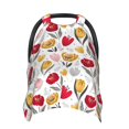Balery Tulips Flowers Printed Nursing Cover Breastfeeding Scarf Baby