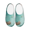 thumbnail image 1 of Balery Turquoise Beach Kayaking Pattern Women's Fuzzy Memory Foam Slippers Fluffy Winter House Shoes Indoor and Outdoor-42/43, 1 of 7