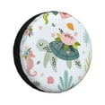 thumbnail image 1 of Balery Turtle And Sea Lifetire Cover Waterproof Dust-Proof, Universal Spare Wheel Tire Cover For Trailer, Rv, Suv Truck And Vehicle Camper Accessories-15 Inch, 1 of 9
