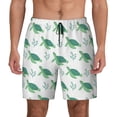 thumbnail image 1 of Balery Turtle Mens Swim Trunks Swim Shorts for Men Quick Dry Inseam Beach Shorts with Compression Liner Pocket-Large, 1 of 9