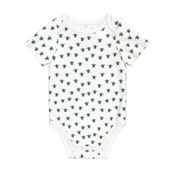 Balery Turtle Pattern Baby Climbing Clothes Infant Bodysuit Cute Infant Bodysuit Baby Romper-18 Months