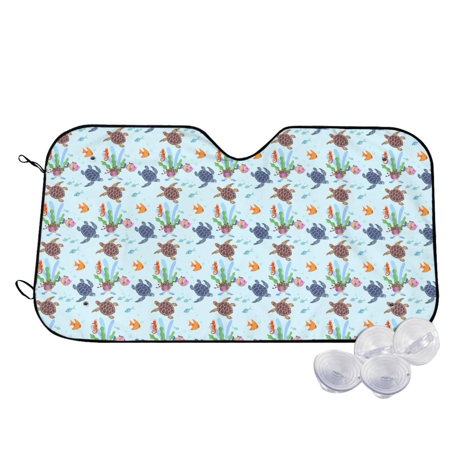Seagull Pattern Print Car Sun Shade