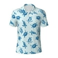 thumbnail image 1 of Balery Turtle Printed Men’s Short Sleeve Polo Shirt, Midweight Men's Shirt,Golf Polo shirts -XX-Large, 1 of 9