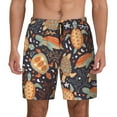 thumbnail image 1 of Balery Turtles and Sea Plants Mens Swim Trunks Swim Shorts for Men Quick Dry Inseam Beach Shorts with Compression Liner Pocket-3X-Large, 1 of 9