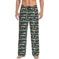 thumbnail image 1 of Balery UAE Travel1 1 print Men's Pajama Pants,Ultra Lightweight Pjs,Lounge Pant-XX-Large, 1 of 9
