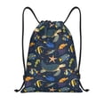 thumbnail image 1 of Balery Undersea Animals Pattern Drawstring Backpack Bag Sport Gym Sackpack Cinch Bags Pattern Drawstring Backpack Bag Sport Gym Sackpack Cinch Bags -Small, 1 of 6