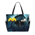 thumbnail image 1 of Balery Undersea Shark Beach Travel Bag - Water-Resistant, Large Capacity Lightweight Tote with 7 Pockets for Women and Men - Perfect for Beach, Pool, Gym, and Travel, 1 of 7
