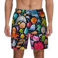 thumbnail image 1 of Balery Underwater Diving Animals Mens Swim Trunks Swim Shorts for Men Quick Dry Inseam Beach Shorts with Compression Liner Pocket-3X-Large, 1 of 9