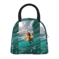 thumbnail image 1 of Balery Underwater Swimming Duck Pattern Lunch Bag Women, Lunch Box, Lunch Bag, Small Leakproof Lunch Tote Large Capacity Reusable Insulated Cooler Lunch Container-One Size, 1 of 6