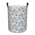 thumbnail image 1 of Balery Unicorn DoingYoga Round Laundry Basket with Handles Waterproof Freestanding Laundry Hamper for Clothes Toys in the Dorm and Family-Medium, 1 of 8