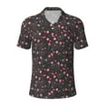 thumbnail image 1 of Balery Valentine'S Day Printed Men’s Short Sleeve Polo Shirt, Midweight Men's Shirt,Golf Polo shirts -Small, 1 of 9