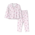 thumbnail image 1 of Balery Valentine's Day Pattern Pajama Sets for Women Long Sleeve 2 Piece Sleepwear Loungewear Sets Soft PJ's with Pockets Long Sleeve Comfy Pj Sets-Small, 1 of 7