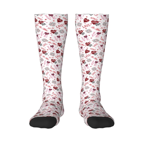 Balery Valentine's Day Printed Novelty Socks Men's Women's Crew Socks Sports Socks Knee High Socks Cotton Socks Quirky and Cool Socks