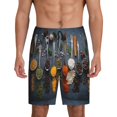 thumbnail image 1 of Balery Various Herbs And Spices In Spoons Men's Cotton Knit Pajama Shorts Waistband & Pockets,Short Pajama Pants-XX-Large, 1 of 8