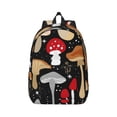 thumbnail image 1 of Balery Various Mushrooms Vintage Canvas Backpack for Men and Women - Large Capacity, Durable Travel Laptop Bag for School, Work, Hiking, and Outdoor Activities, 1 of 7