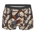 thumbnail image 1 of Balery Vector Butterflies Men's Boxer Briefs, Soft and Breathable Cotton Underwear with nylon Waistband-XX-Large, 1 of 9