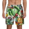 thumbnail image 1 of Balery Vegan1 Mens Swim Trunks Swim Shorts for Men Quick Dry Inseam Beach Shorts with Compression Liner Pocket-3X-Large, 1 of 9