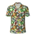 thumbnail image 1 of Balery Vegan1 Printed Men’s Short Sleeve Polo Shirt, Midweight Men's Shirt,Golf Polo shirts -, 1 of 9