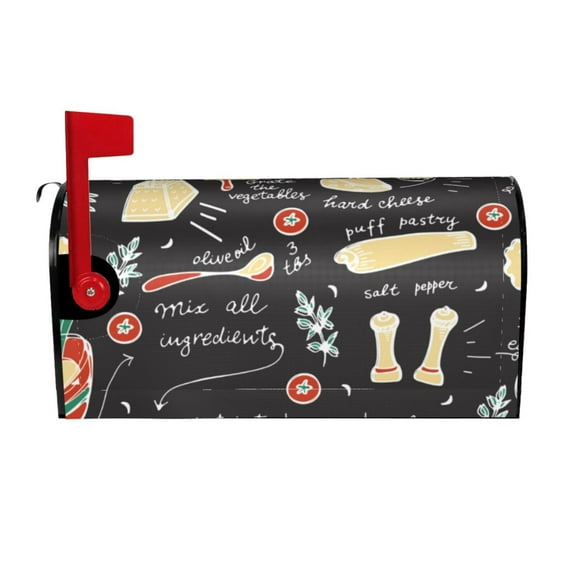 Balery Vegetable Quiche Mailbox Cover - Standard Size-21x18 in