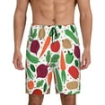 thumbnail image 1 of Balery Vegetables Men's Cotton Knit Pajama Shorts Waistband & Pockets,Short Pajama Pants-4X-Large, 1 of 8