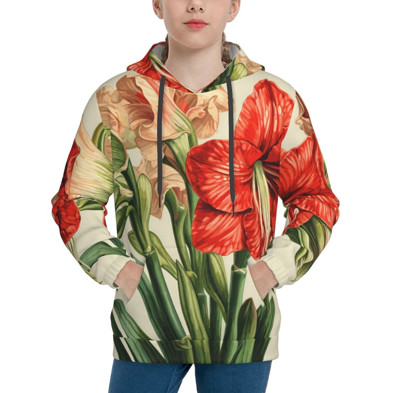 Floral and Stripes Hoodie Now Available in Kids!