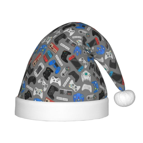 Balery Video Game Pattern Santa Hat Christmas Hat Funny Christmas Hat Christmas Knitted Beanie Hat For Kids