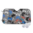 thumbnail image 1 of Balery Video Game Print Car Windshield Sun Shade,Windshield Sunshade for Car Pickup Truck SUV Accessories-Small, 1 of 7